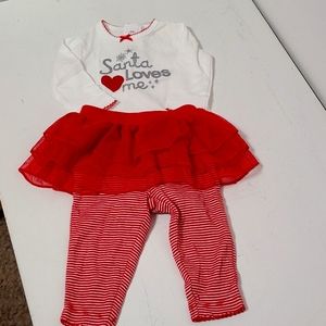 3m Girls Christmas Outfit